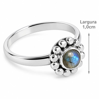 Anel de Prata com Labradorita - 55821