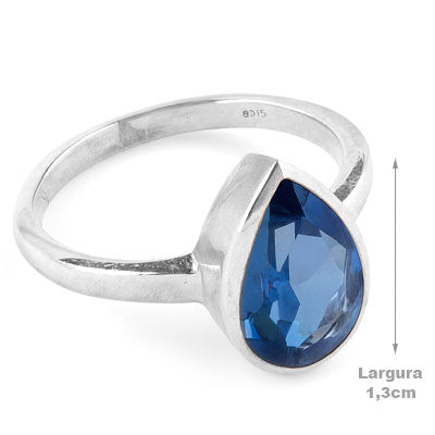 Anel de Prata com Zircônia - 65607