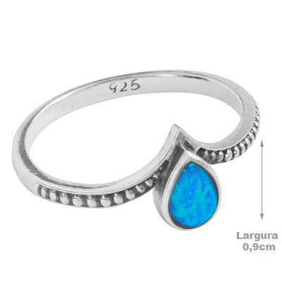 Anel de Prata com Opala - 65627