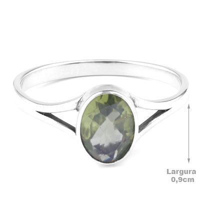 Anel de Prata com Peridoto - 65633
