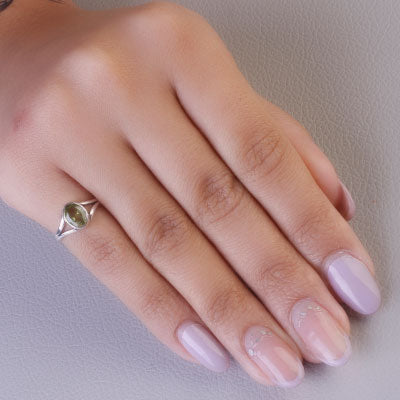Anel de Prata com Peridoto - 65633