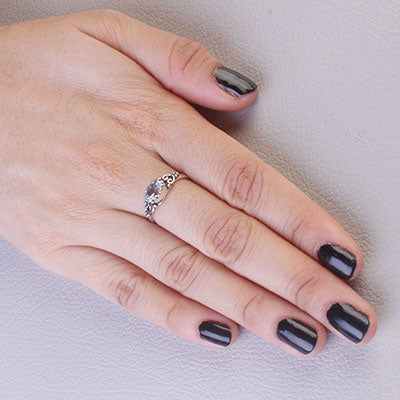 Anel de Prata com Topázio - 65648