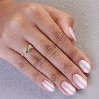 Anel de Prata com Peridoto - 65651