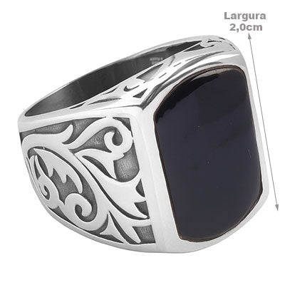 Anel de Prata com Ágata - 65653