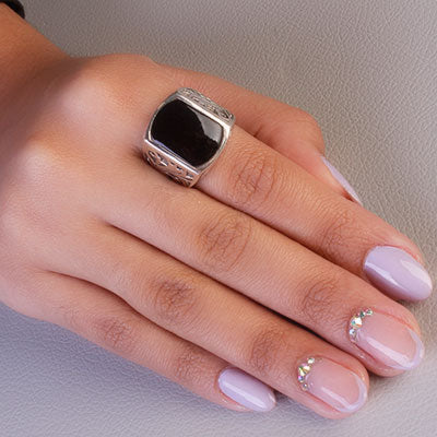 Anel de Prata com Ágata - 65653