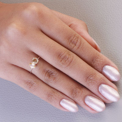 Anel de Prata com Citrino - 65665