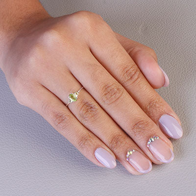 Anel de Prata com Peridoto - 65671