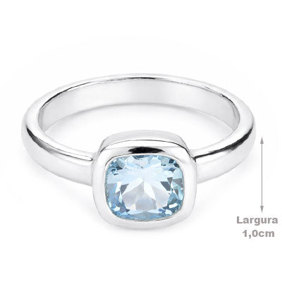 Anel de Prata com Topázio - 65686