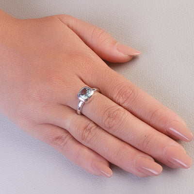 Anel de Prata com Topázio - 65686