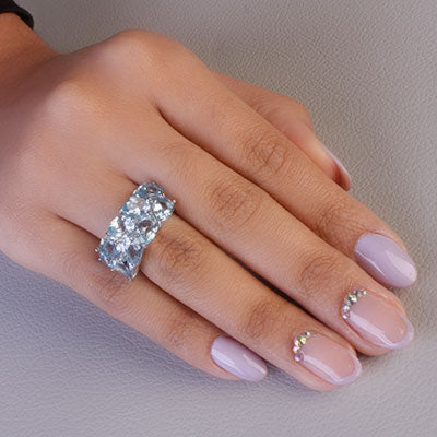 Anel de Prata com Topázio - 65687