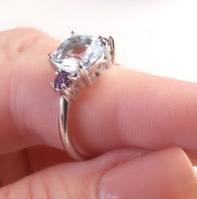 Anel de Prata com Pedras - 65688