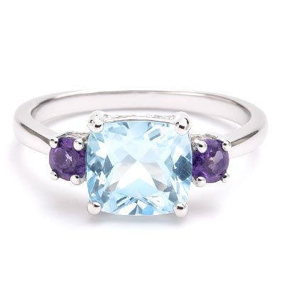 Anel de Prata com Pedras - 65688