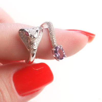 Anel de Prata Serpente/Cobra - 65690