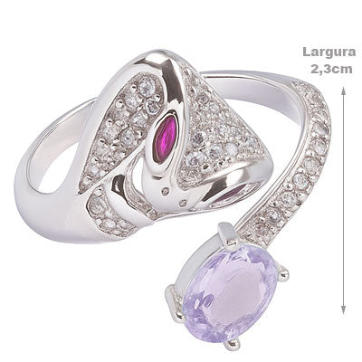 Anel de Prata Serpente/Cobra - 65690