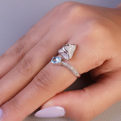 Anel de Prata Serpente/Cobra - 65691