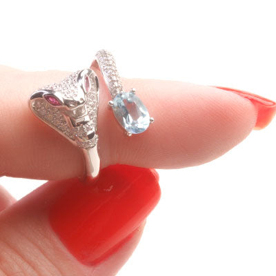 Anel de Prata Serpente/Cobra - 65691