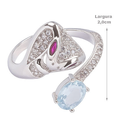 Anel de Prata Serpente/Cobra - 65691