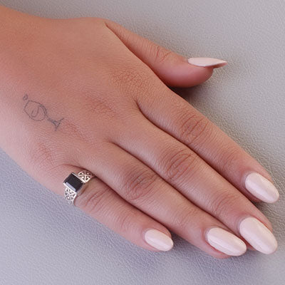 Anel de Prata com Ágata - 65708