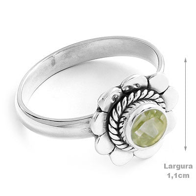 Anel de Prata com Peridoto - 65712