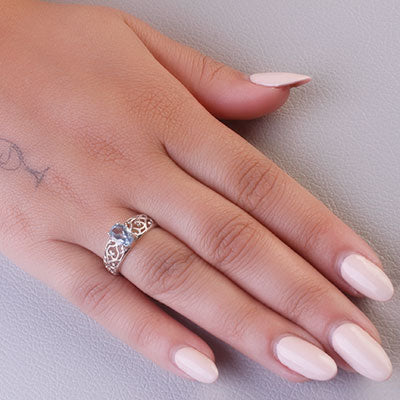 Anel de Prata com Topázio - 65719