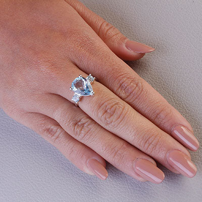 Anel de Prata com Topázio - 65726