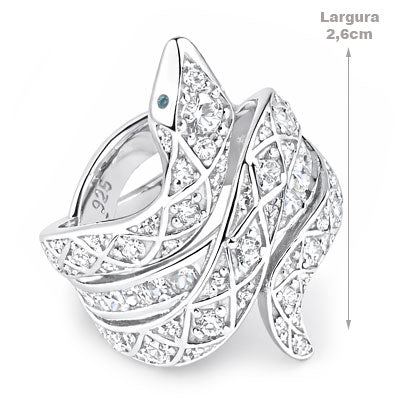 Anel de Prata Serpente/Cobra - 65727