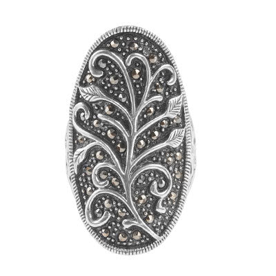 Anel de Prata com Marcassitas - 65728