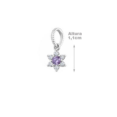 Pingente de Prata Flor - 65736