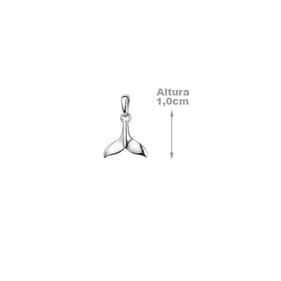 Pingente de Prata Rabo de Baleia - 65768 - soprata