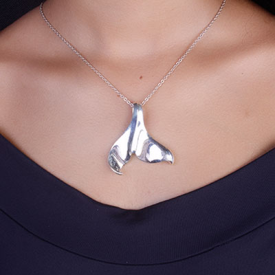 Pingente de Prata Rabo de Baleia - 65788