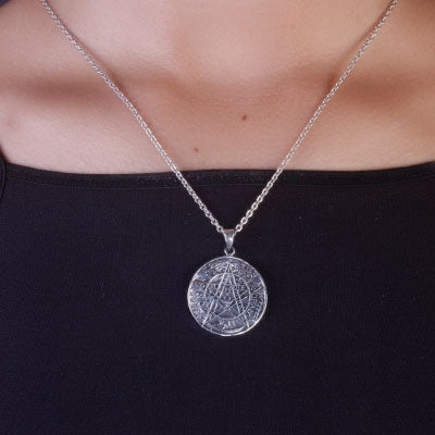 Pingente de Prata Estrela Tetragrammaton - 65794