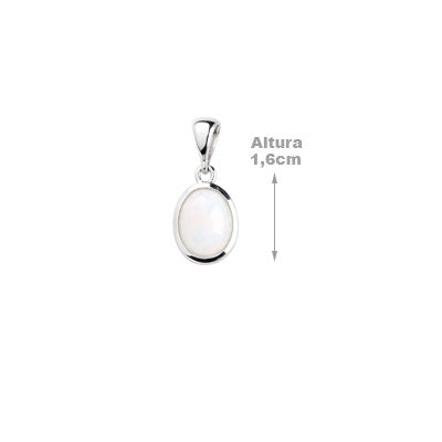 Pingente de Prata com Opala -  65795