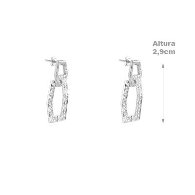 Brinco de Prata Vazado - 65855