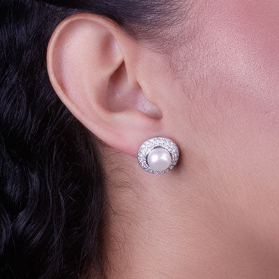 Brinco de Prata com Pedras - 65861