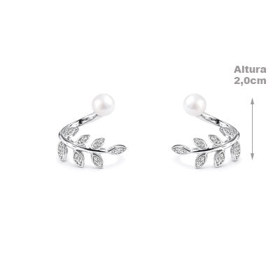 Brinco de Prata com Pedras - 65866