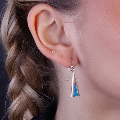 Brinco de Prata com Opala - 65882