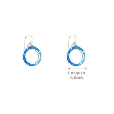 Brinco de Prata com Opala - 65883