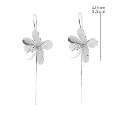Brinco de Prata Flor - 65927