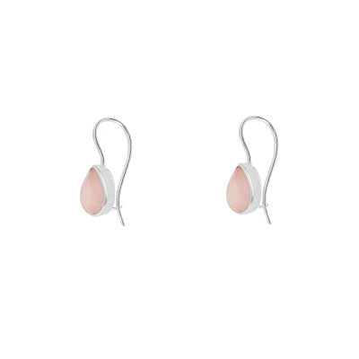 Brinco de Prata com Quartzo Rosa - 65932