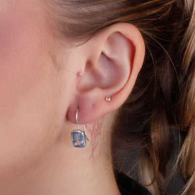 Brinco de Prata com Topázio - 65940