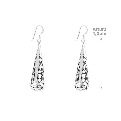 Brinco de Prata Vazado - 65948