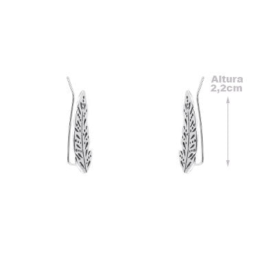 Brinco de Prata Contorno de Orelha (Ear Cuff) - 65950