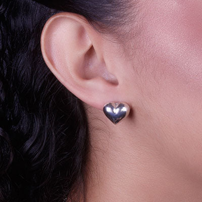 Brinco de Prata Coração - 65957