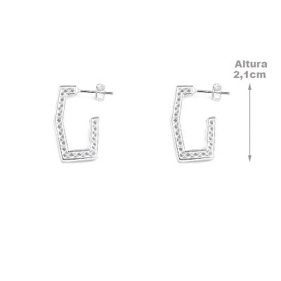 Argola de Prata Vazada - 65976