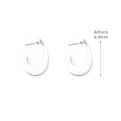 Argola de Prata Lisa - 65985