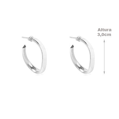 Argola de Prata Lisa - 65986