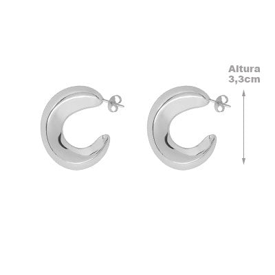 Argola de Prata Lisa - 65996