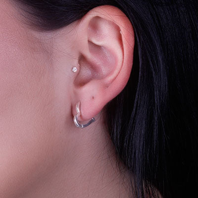 Argola de Prata Coração - 66009