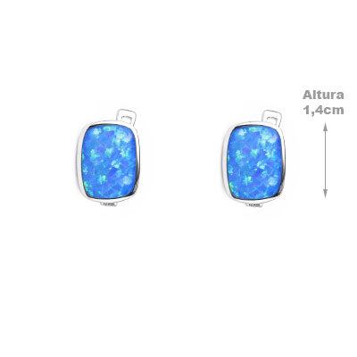 Argola de Prata com Opala - 66013