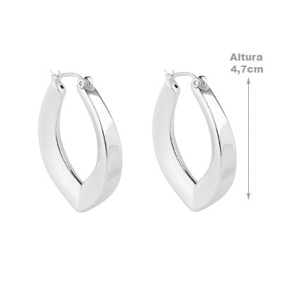 Argola de Prata Lisa - 66030
